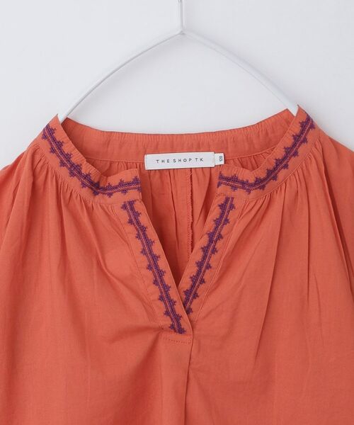 THE SHOP TK / ザ ショップ ティーケー チュニック | 【120-150】刺繍チュニックブラウス | 詳細8