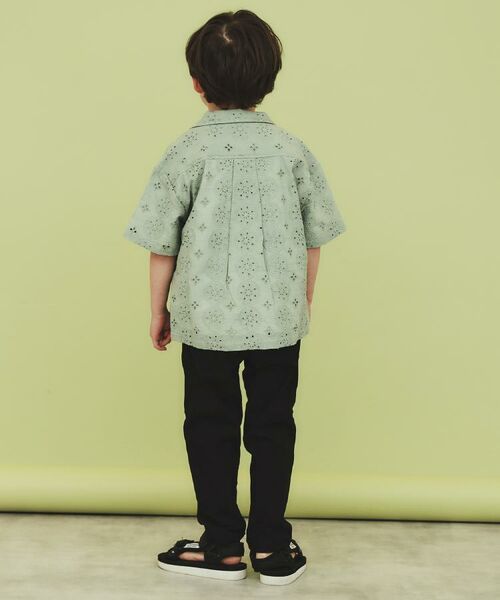 THE SHOP TK / ザ ショップ ティーケー シャツ・ブラウス | 【120-150】刺繍オープンカラーシャツSS | 詳細4
