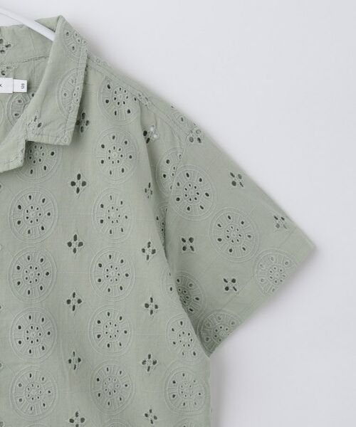 THE SHOP TK / ザ ショップ ティーケー シャツ・ブラウス | 【120-150】刺繍オープンカラーシャツSS | 詳細8