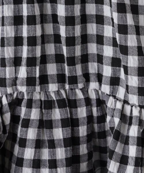 THE SHOP TK / ザ ショップ ティーケー シャツ・ブラウス | 【110-150】ギンガムチェックティアードブラウス/セットアップ可・洗濯機OK | 詳細19