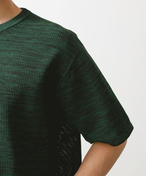 THE SHOP TK / ザ ショップ ティーケー ニット・セーター | ドライタッチ半袖ニットTシャツ 【洗濯機OK】 | 詳細16