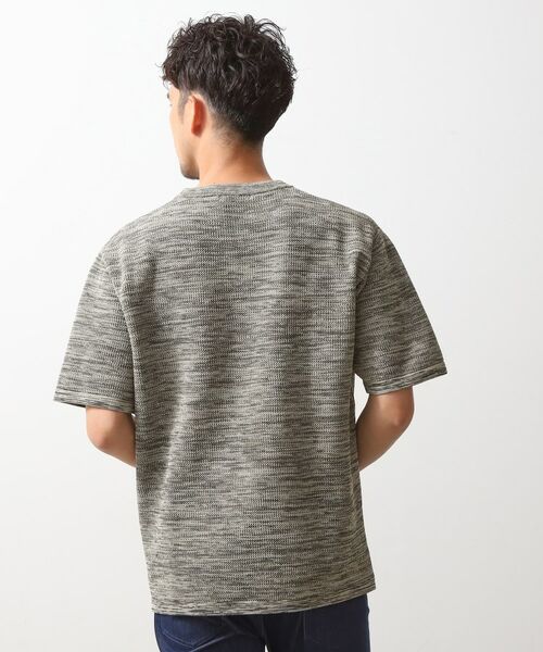 THE SHOP TK / ザ ショップ ティーケー ニット・セーター | ドライタッチ半袖ニットTシャツ 【洗濯機OK】 | 詳細5