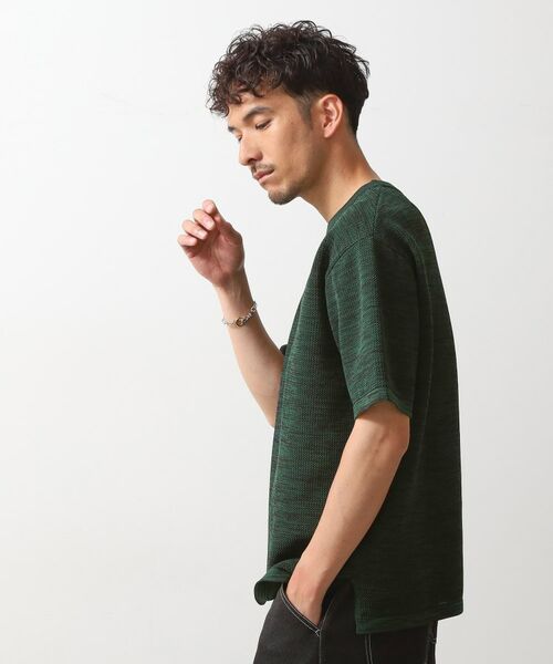 THE SHOP TK / ザ ショップ ティーケー ニット・セーター | ドライタッチ半袖ニットTシャツ 【洗濯機OK】 | 詳細8