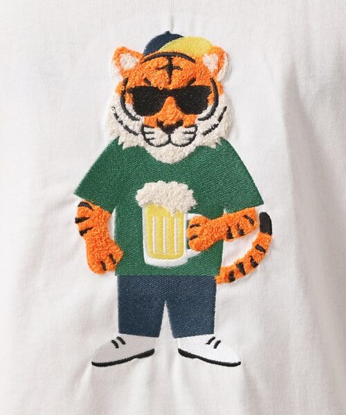 THE SHOP TK / ザ ショップ ティーケー Tシャツ | アニマル刺繍半袖Tシャツ　【洗濯機OK/ユニセックス】 | 詳細4