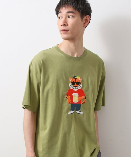 THE SHOP TK / ザ ショップ ティーケー Tシャツ | アニマル刺繍半袖Tシャツ　【洗濯機OK/ユニセックス】 | 詳細5