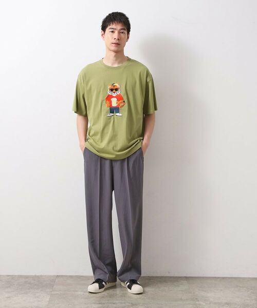 THE SHOP TK / ザ ショップ ティーケー Tシャツ | アニマル刺繍半袖Tシャツ　【洗濯機OK/ユニセックス】 | 詳細7