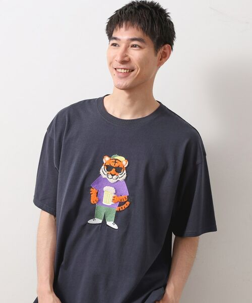 THE SHOP TK / ザ ショップ ティーケー Tシャツ | アニマル刺繍半袖Tシャツ　【洗濯機OK/ユニセックス】 | 詳細9
