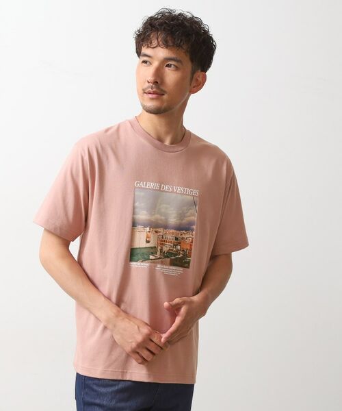 THE SHOP TK/ザ ショップ ティーケー 【旅するTシャツ】フォトプリント マシンウォッシャブル/サスティナブル ピンク(071) 02(M) THE SHOP TK/ザ ショップ ティーケー 【旅するTシャツ】フォトプリント マシンウォッシャブル/サスティナブル ピンク(071) 02(M)