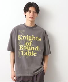 THE SHOP TK / ザ ショップ ティーケー Tシャツ | スウェード半袖ロゴTシャツ　洗濯機OK
