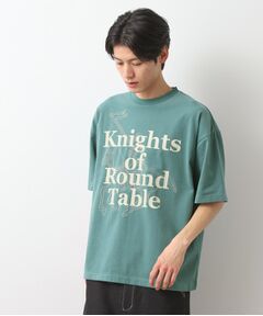THE SHOP TK / ザ ショップ ティーケー Tシャツ | スウェード半袖ロゴTシャツ　洗濯機OK