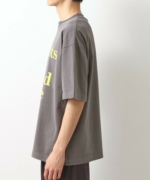 THE SHOP TK / ザ ショップ ティーケー Tシャツ | スウェード半袖ロゴTシャツ　洗濯機OK | 詳細14