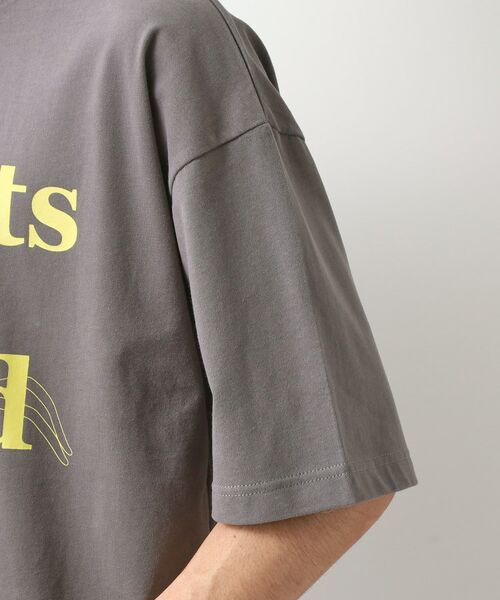 THE SHOP TK / ザ ショップ ティーケー Tシャツ | スウェード半袖ロゴTシャツ　洗濯機OK | 詳細17