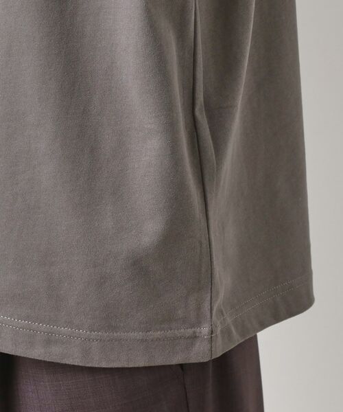 THE SHOP TK / ザ ショップ ティーケー Tシャツ | スウェード半袖ロゴTシャツ　洗濯機OK | 詳細18