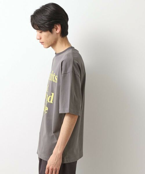 THE SHOP TK / ザ ショップ ティーケー Tシャツ | スウェード半袖ロゴTシャツ　洗濯機OK | 詳細5
