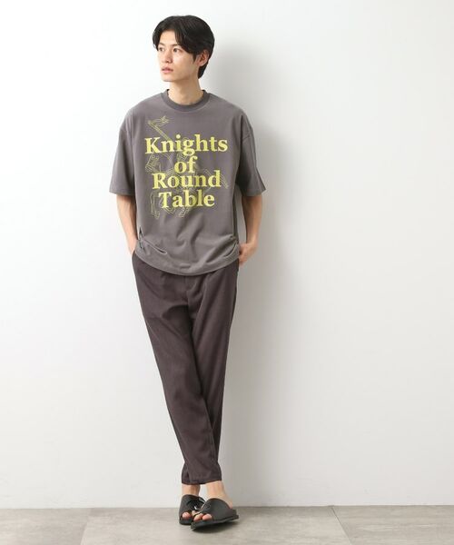 THE SHOP TK / ザ ショップ ティーケー Tシャツ | スウェード半袖ロゴTシャツ　洗濯機OK | 詳細7