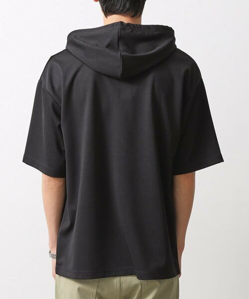 THE SHOP TK / ザ ショップ ティーケー パーカー | ブロッキング半袖パーカ　洗濯機OK | 詳細11