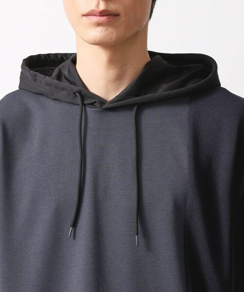 THE SHOP TK / ザ ショップ ティーケー パーカー | ブロッキング半袖パーカ　洗濯機OK | 詳細12