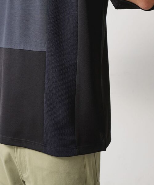 THE SHOP TK / ザ ショップ ティーケー パーカー | ブロッキング半袖パーカ　洗濯機OK | 詳細14