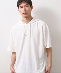 THE SHOP TK / ザ ショップ ティーケー パーカー | ポンチ半袖パーカー　【洗濯機OK】