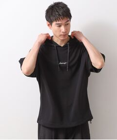 THE SHOP TK / ザ ショップ ティーケー パーカー | ポンチ半袖パーカー　【洗濯機OK】