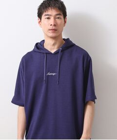 THE SHOP TK / ザ ショップ ティーケー パーカー | ポンチ半袖パーカー　【洗濯機OK】