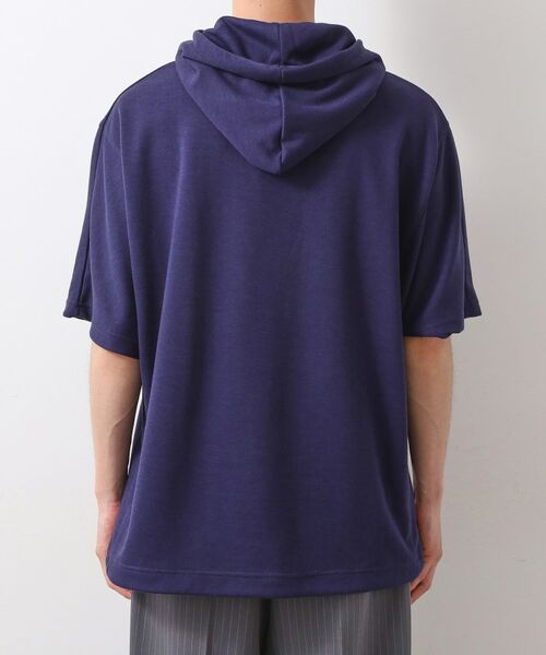 THE SHOP TK / ザ ショップ ティーケー パーカー | ポンチ半袖パーカー　【洗濯機OK】 | 詳細15