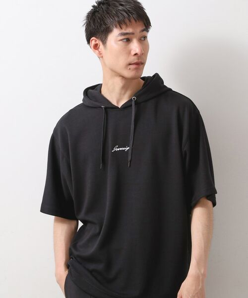 THE SHOP TK / ザ ショップ ティーケー パーカー | ポンチ半袖パーカー　【洗濯機OK】 | 詳細5