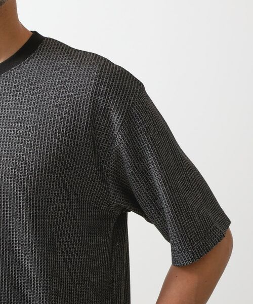 THE SHOP TK / ザ ショップ ティーケー カットソー | カットジャカード半袖Tシャツ | 詳細13