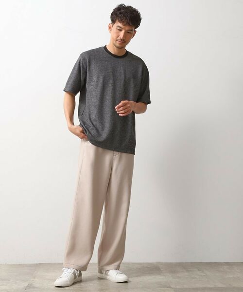 THE SHOP TK / ザ ショップ ティーケー カットソー | カットジャカード半袖Tシャツ | 詳細7