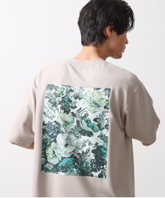 THE SHOP TK / ザ ショップ ティーケー カットソー | ボタニカルプリントオーバーサイズ半袖Ｔシャツ