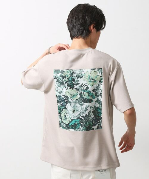 THE SHOP TK / ザ ショップ ティーケー カットソー | ボタニカルプリントオーバーサイズ半袖Ｔシャツ | 詳細10