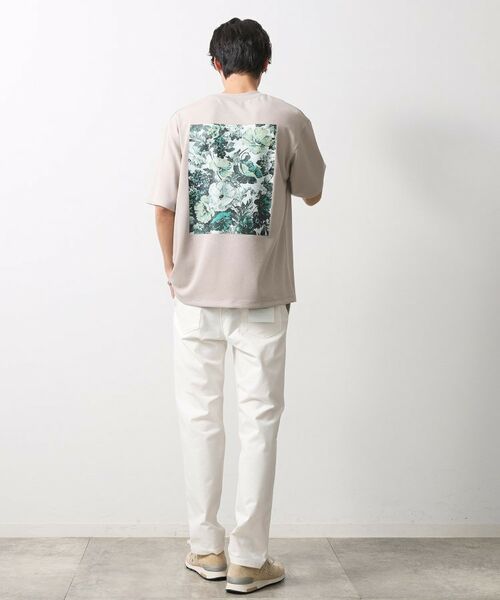 THE SHOP TK / ザ ショップ ティーケー カットソー | ボタニカルプリントオーバーサイズ半袖Ｔシャツ | 詳細11