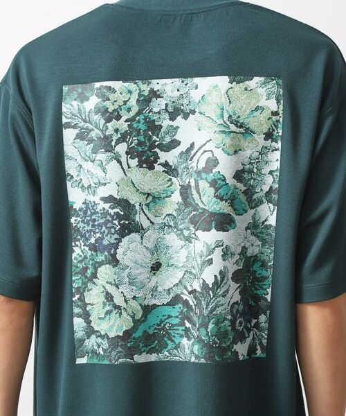 THE SHOP TK / ザ ショップ ティーケー カットソー | ボタニカルプリントオーバーサイズ半袖Ｔシャツ | 詳細8