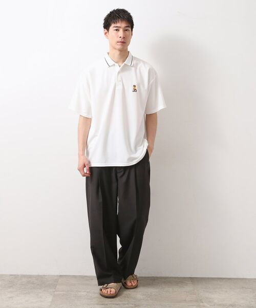 THE SHOP TK / ザ ショップ ティーケー ポロシャツ | アニマル刺繍半袖ポロシャツ　【洗濯機OK/ユニセックス】 | 詳細3