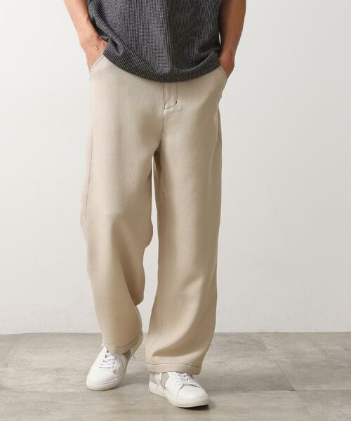 THE SHOP TK / ザ ショップ ティーケー パンツ | ブッチャー配色ワイドパンツ | 詳細10