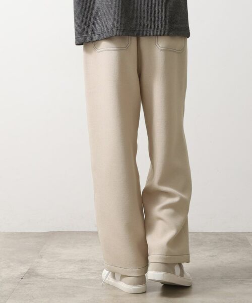 THE SHOP TK / ザ ショップ ティーケー パンツ | ブッチャー配色ワイドパンツ | 詳細12