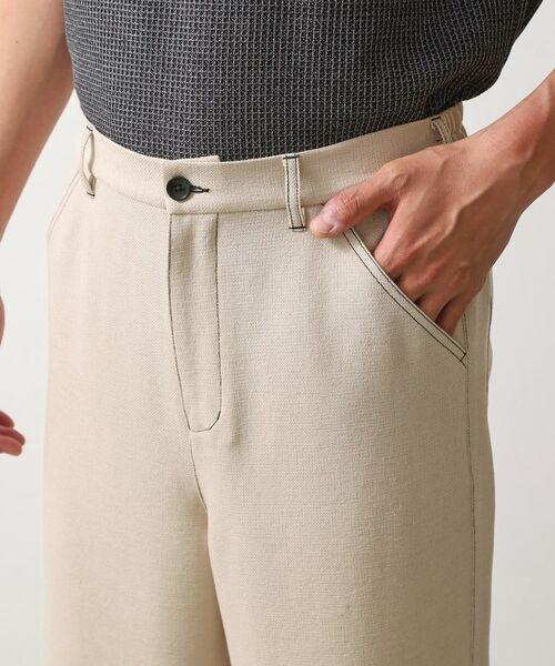 THE SHOP TK / ザ ショップ ティーケー パンツ | ブッチャー配色ワイドパンツ | 詳細19