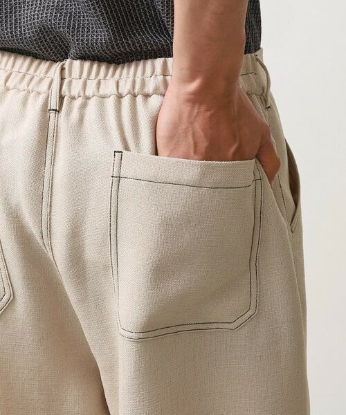 THE SHOP TK / ザ ショップ ティーケー パンツ | ブッチャー配色ワイドパンツ | 詳細21