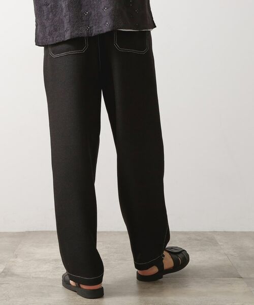 THE SHOP TK / ザ ショップ ティーケー パンツ | ブッチャー配色ワイドパンツ | 詳細7