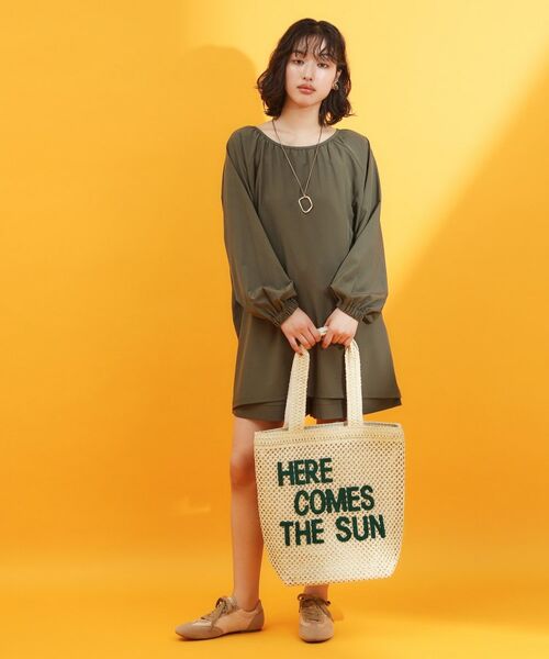 THE SHOP TK / ザ ショップ ティーケー トートバッグ | カラーロゴ雑材トートバッグ | 詳細10