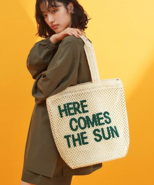 THE SHOP TK / ザ ショップ ティーケー トートバッグ | カラーロゴ雑材トートバッグ | 詳細9