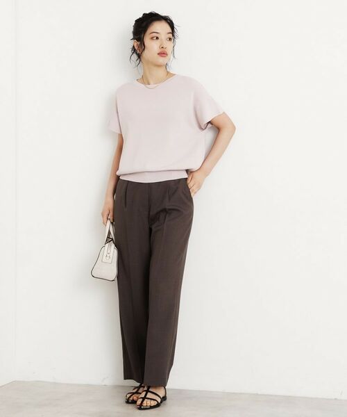 THE SHOP TK / ザ ショップ ティーケー ニット・セーター | さらさらフレアスリーブサマーニット【毛玉になりにくい/UV/洗濯機OK】 | 詳細13