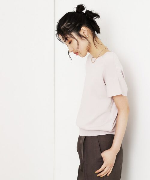 THE SHOP TK / ザ ショップ ティーケー ニット・セーター | さらさらフレアスリーブサマーニット【毛玉になりにくい/UV/洗濯機OK】 | 詳細14