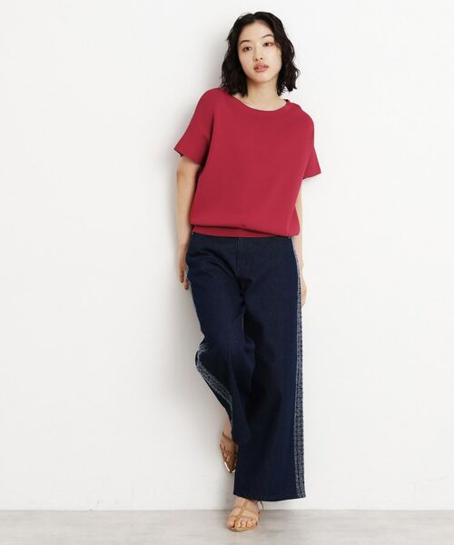 THE SHOP TK / ザ ショップ ティーケー ニット・セーター | さらさらフレアスリーブサマーニット【毛玉になりにくい/UV/洗濯機OK】 | 詳細17