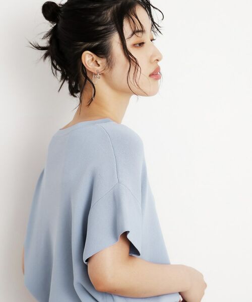 THE SHOP TK / ザ ショップ ティーケー ニット・セーター | さらさらフレアスリーブサマーニット【毛玉になりにくい/UV/洗濯機OK】 | 詳細22