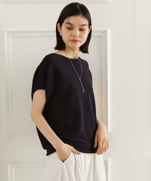 THE SHOP TK / ザ ショップ ティーケー ニット・セーター | 【再入荷/6色展開】さらさらフレンチニット【毛玉になりにくい/洗濯機OK】 | 詳細13