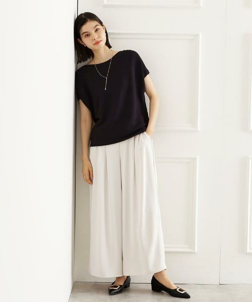 THE SHOP TK / ザ ショップ ティーケー ニット・セーター | 【再入荷/6色展開】さらさらフレンチニット【毛玉になりにくい/洗濯機OK】 | 詳細14