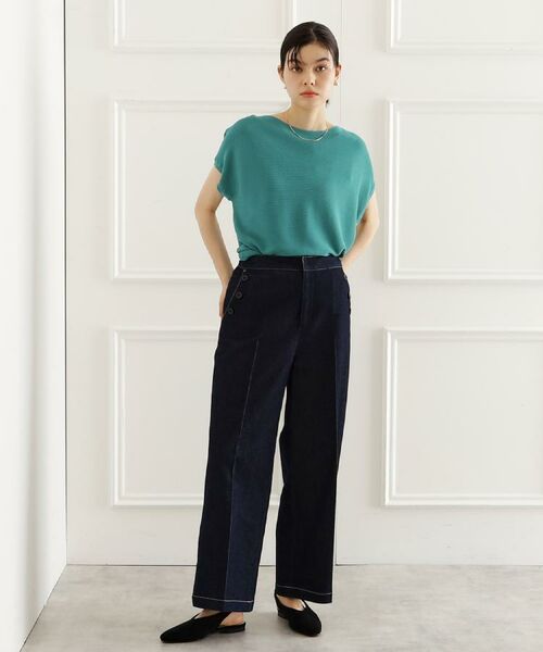 THE SHOP TK / ザ ショップ ティーケー ニット・セーター | 【再入荷/6色展開】さらさらフレンチニット【毛玉になりにくい/洗濯機OK】 | 詳細4