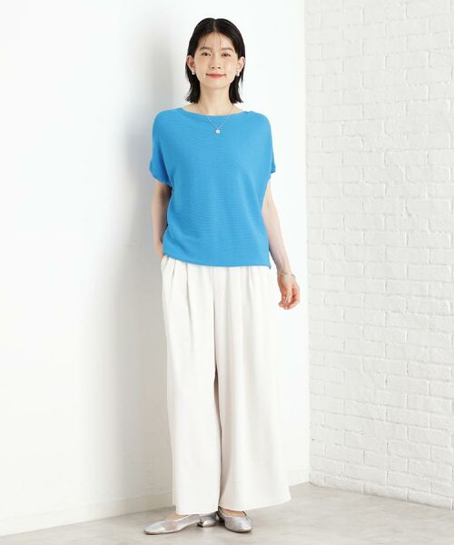 THE SHOP TK / ザ ショップ ティーケー ニット・セーター | 【再入荷/6色展開】さらさらフレンチニット【毛玉になりにくい/洗濯機OK】 | 詳細8