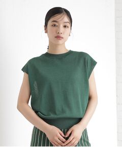 THE SHOP TK / ザ ショップ ティーケー ニット・セーター | ラメシアーフレンチ袖トップス【セットUP可/洗濯機OK】